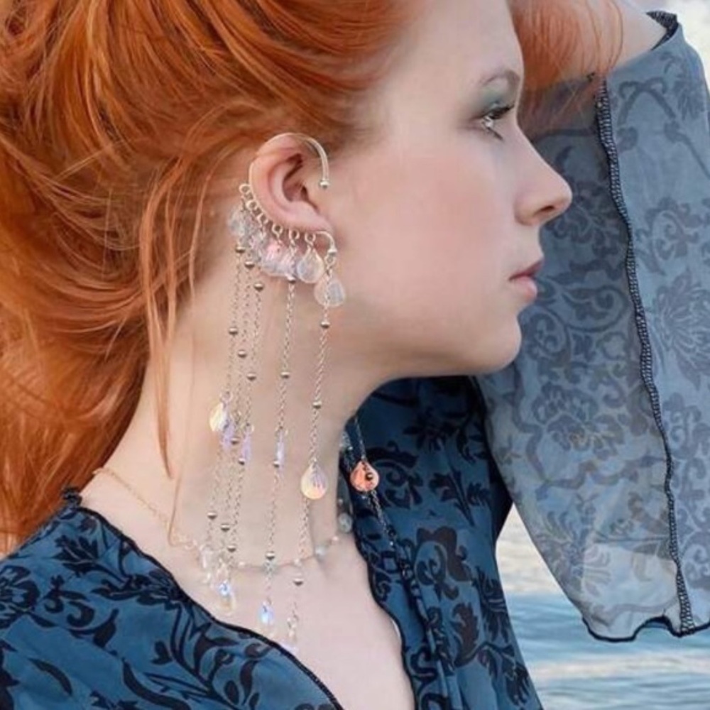 Silver 3/$30 Mermaid Fish Scales 1pc Ear Wrap